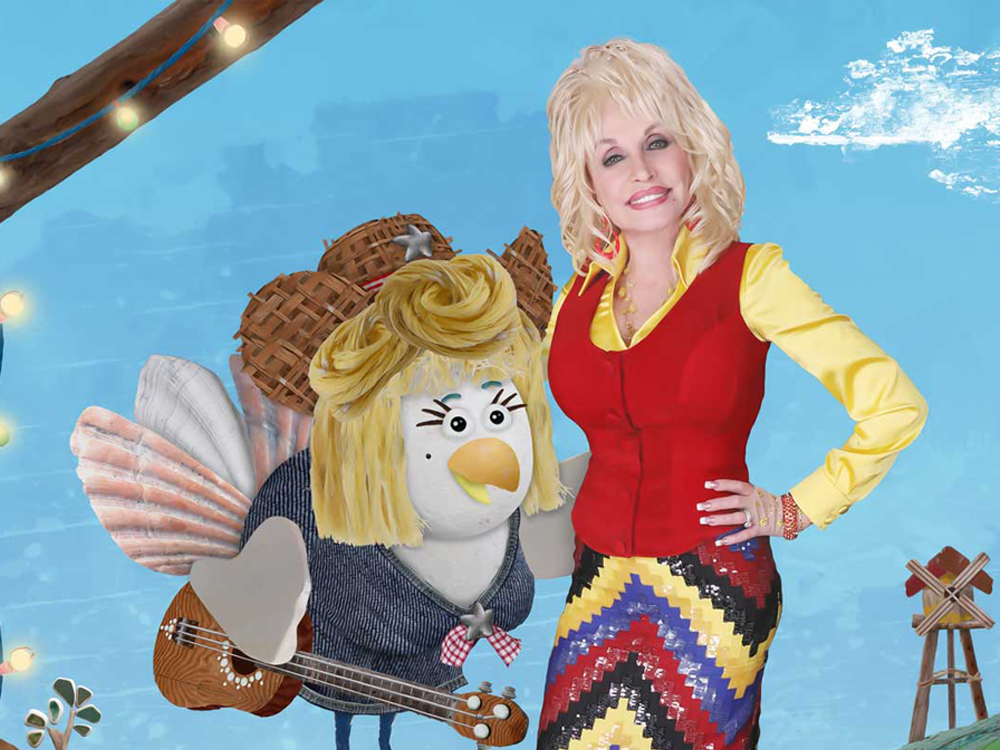 Watch Dolly Parton Strut Her Feathers as Animated Singing Chicken