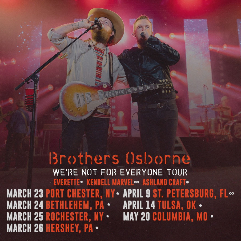 brothers osborne tour 2022 song list
